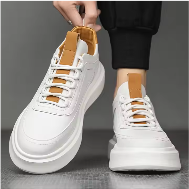 Mikee | Sneakers bianche classiche senza tempo da uomo 4