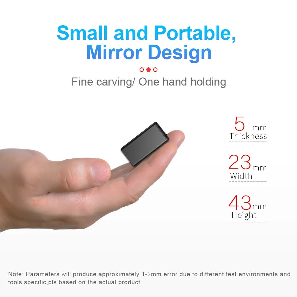 Mini registratore vocale nascosto – piccolo dispositivo di registrazione audio per apparecchiature spia 3
