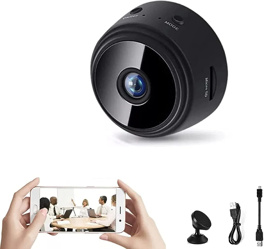 Mini telecamera WiFi magnetica 1080p 0