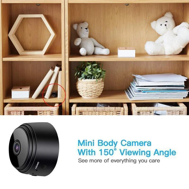 Mini telecamera WiFi magnetica 1080p 1