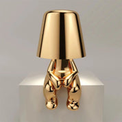 Mistero | Lampada da tavolo scultorea dorata 3