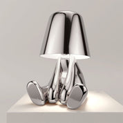 Mistero | Lampada da tavolo scultorea dorata 5