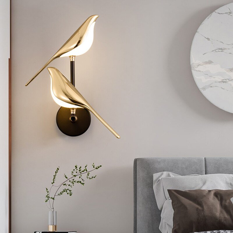 MrBird | Moderna lampada da parete a forma di uccello 6