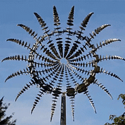 Mulm a vento del vento in metallo cinetico anti-russo per decorazioni e paesaggi da giardino all'aperto 3