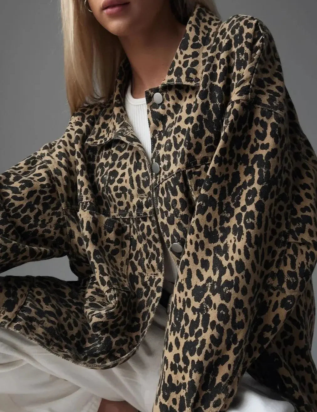 NAOMI | Elegant Leopard Print Jacket - Lizabella Fashion