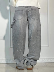 Jeans Balloon Larghe Sabrina con Eleganti Dettagli Brillanti