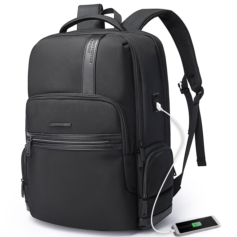 NUOVO zaino BANGE per laptop da 1,56 pollici da uomo, zaini da viaggio d'affari con porta di ricarica USB, zaino da viaggio per il weekend 0