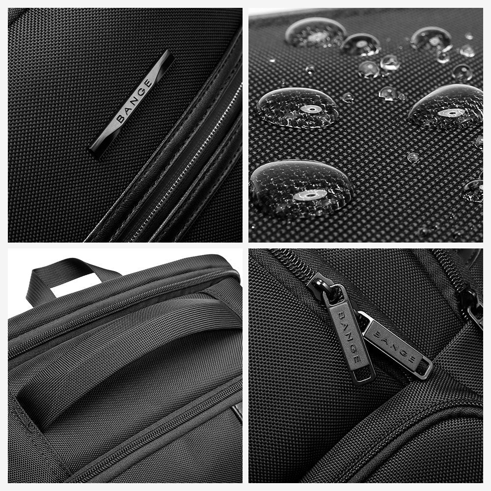 NUOVO zaino BANGE per laptop da 1,56 pollici da uomo, zaini da viaggio d'affari con porta di ricarica USB, zaino da viaggio per il weekend 4