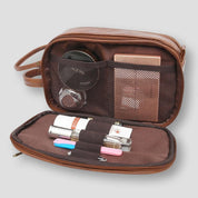 Khalani | Borsa da toilette da viaggio in pelle reale