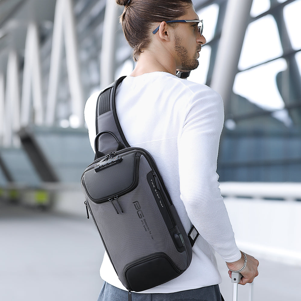 Nuova borsa a tracolla antifurto Bange per uomo 2