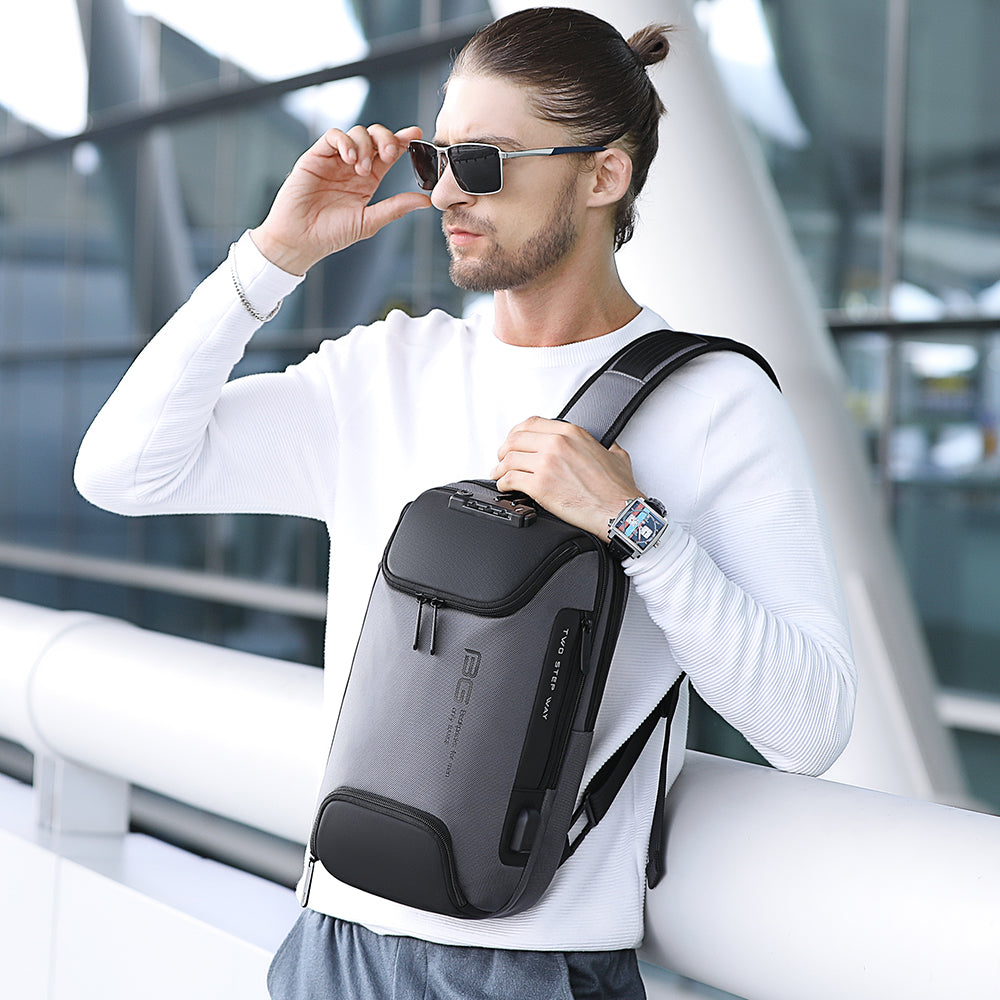 Nuova borsa a tracolla antifurto Bange per uomo 3
