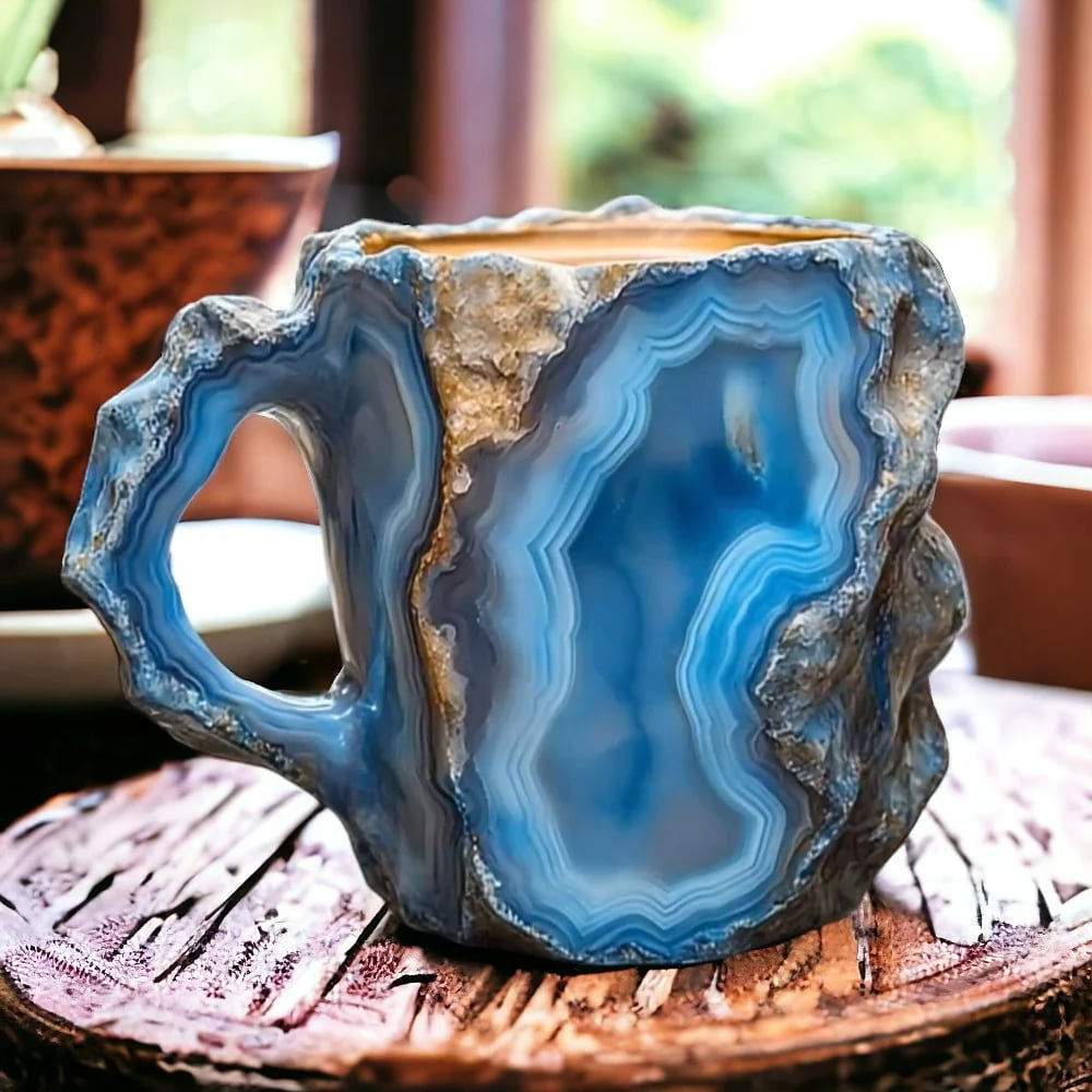 Nuove tazze da caffè in cristallo minerale 8
