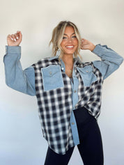 Laila | Camicia oversize in stile denim retrò estiva