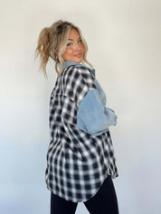 Laila | Camicia oversize in stile denim retrò estiva