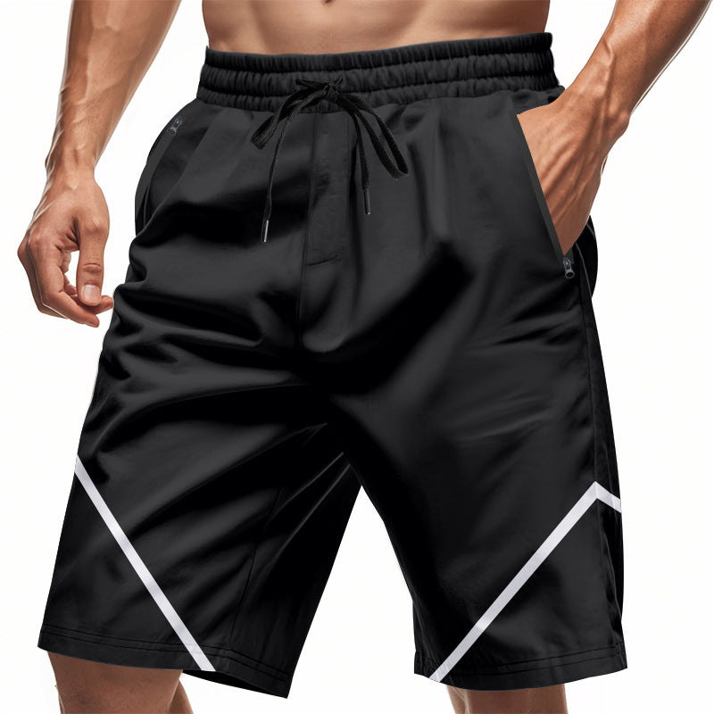  Uomini -ors Stringer sport - tessuto secco più veloce e leggero - fit sciolto - lunghezza del ginocchio - cerniera in tasche-6