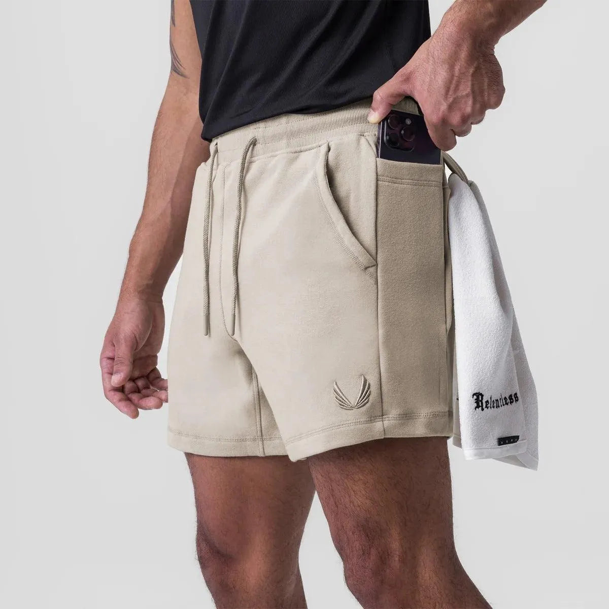  Uomini -Sportliche Shorts - Suberaceo traspirante - Banda elastica - Topche laterali - Sport e casual-1