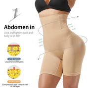 Corsetto modellante donna, snellente, alta compressione, beige, riduce girovita e addome, tessuto elastico, effetto dimagrante, comfort quotidiano.