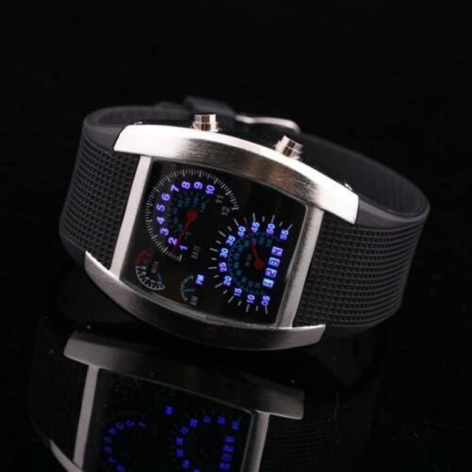 Orologio LED con tachimetro da uomo 1