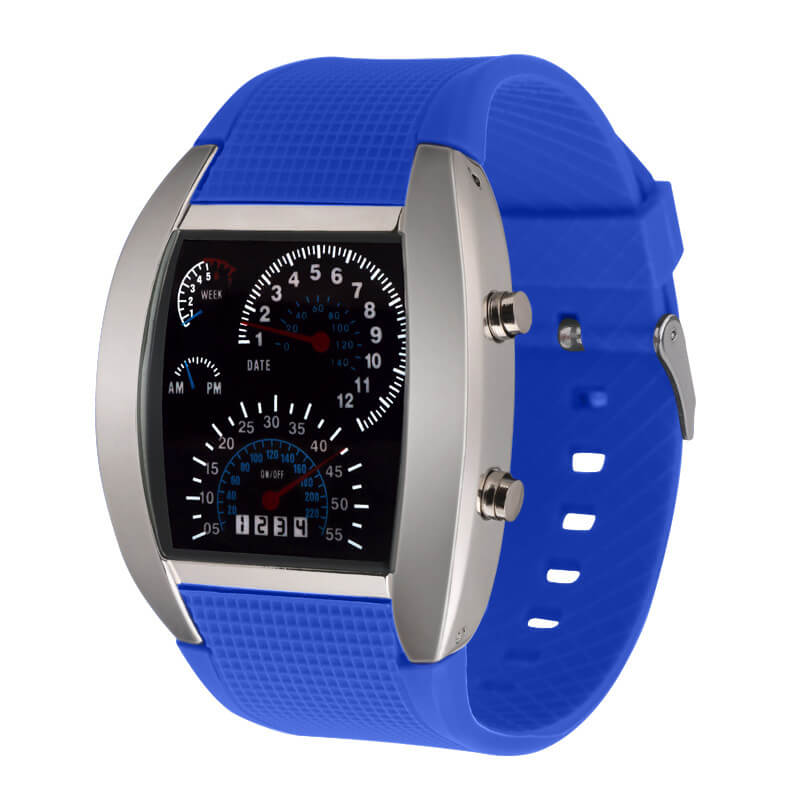 Orologio LED con tachimetro da uomo 10