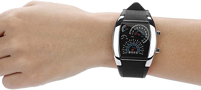 Orologio LED con tachimetro da uomo 4