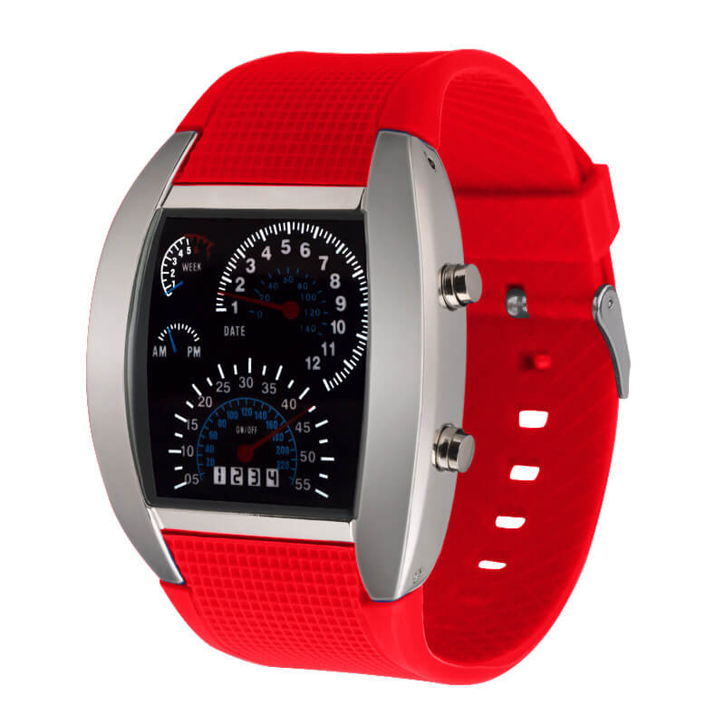 Orologio LED con tachimetro da uomo 8