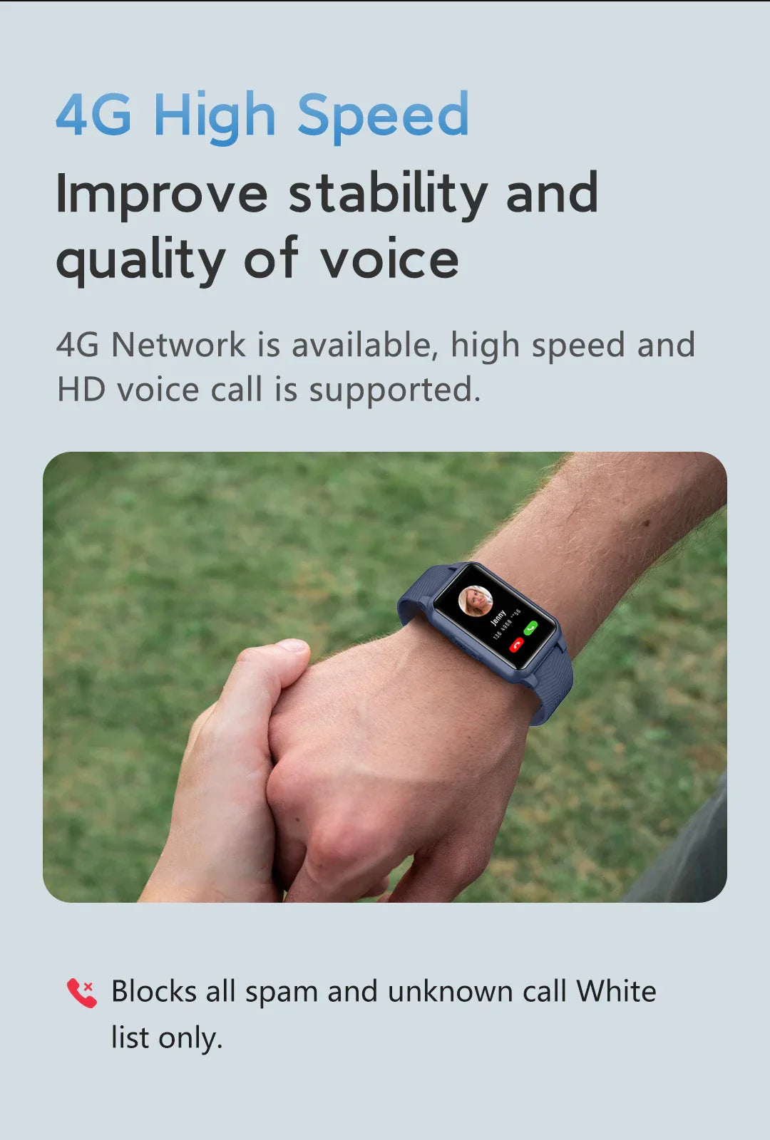 Orologio anticaduta per anziani - Allarme medico 4G con GPS e SOS Smartwatch 3