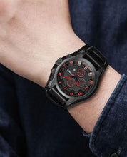 Orologio cronografo da uomo in pelle 6