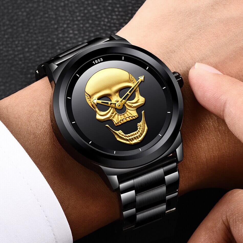 Orologio da uomo a forma di teschio 1
