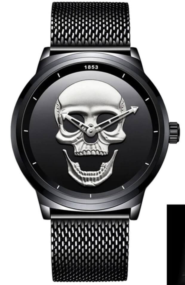 Orologio da uomo a forma di teschio 10