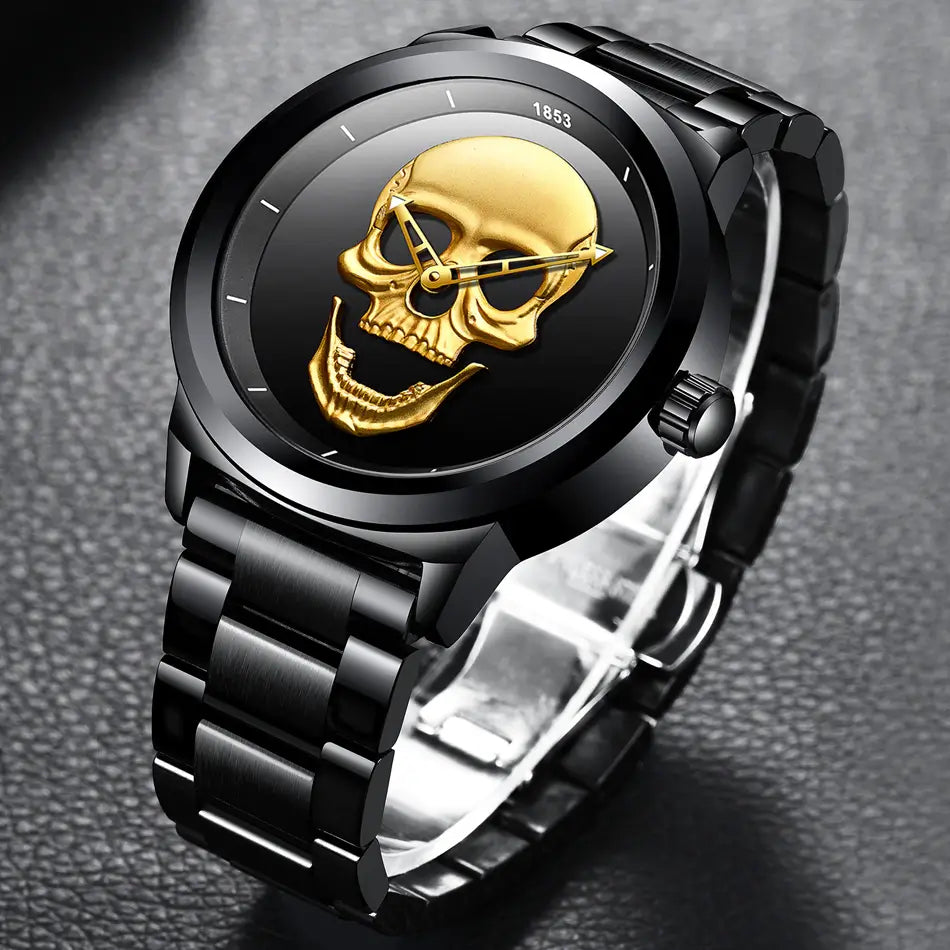 Orologio da uomo a forma di teschio 2