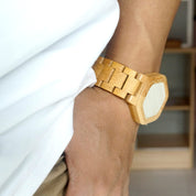 Orologio digitale a LED in legno 2
