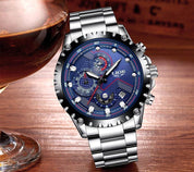 Orologio militare da uomo in acciaio 6
