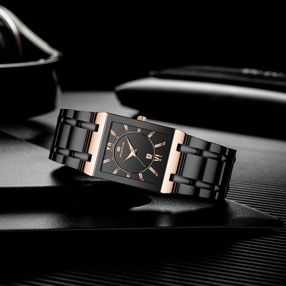 Orologio quadrato in oro 3