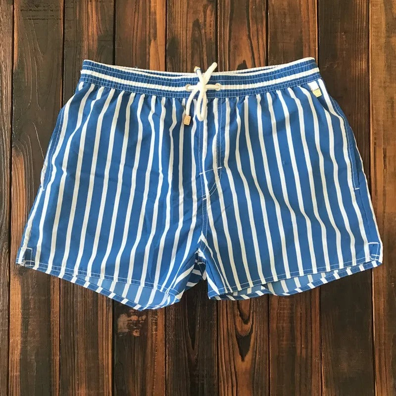 Pantaloni corti a righe marittime 0