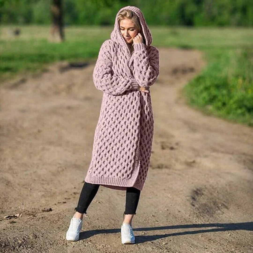 Kelly | Cardigan con cappuccio invernale elegante e comodo