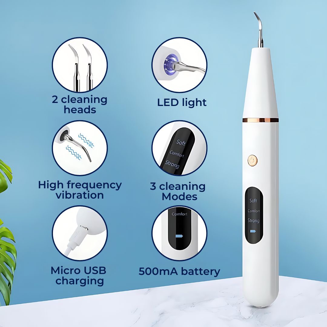 Plaquefree Plaque Remover per denti | Denti ad ultrasuoni Cleaner - Tartar Remover da casa - pulizia dei denti profondi e polacco 3