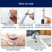 Plaquefree Plaque Remover per denti | Denti ad ultrasuoni Cleaner - Tartar Remover da casa - pulizia dei denti profondi e polacco 7