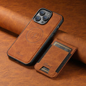PremiumLeather – Custodia in pelle per telefono con porta carte e compatibilità MagSafe 0