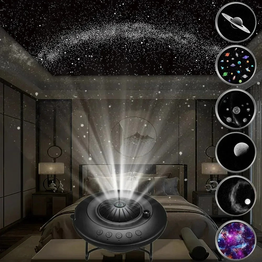 Proiettore di galassia con effetti del planetario per home theater, room per bambini e atmosfera del cielo notturno 0