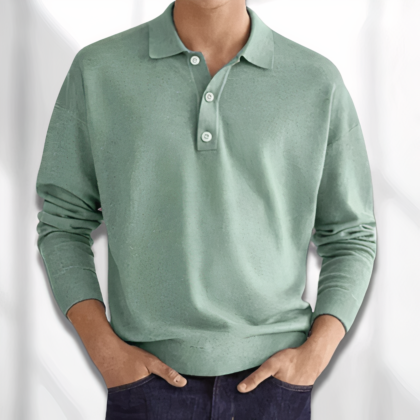 Elegante Polo a Maniche Lunghe - Roach