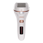 Rullo elettrico per pedicure Jinding, bianco, display LED, ricaricabile, per rimozione calli e pelle dura, cura piedi, dispositivo portatile.