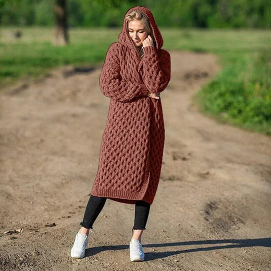 Kelly | Cardigan con cappuccio invernale elegante e comodo