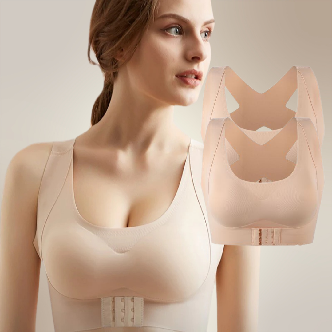 Reggiseno a compressione senza cuciture con chiusura frontale – reggiseno post-operatorio e sportivo per donna 7