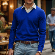 Rik | Maglione con scollo a V in morbido misto cotone 5