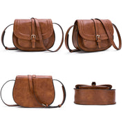 Daniela | Borsa a tracolla da sella in pelle PU vintage da donna