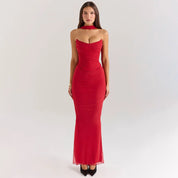 Abito Completo Valmira con Eleganti Drappeggiature