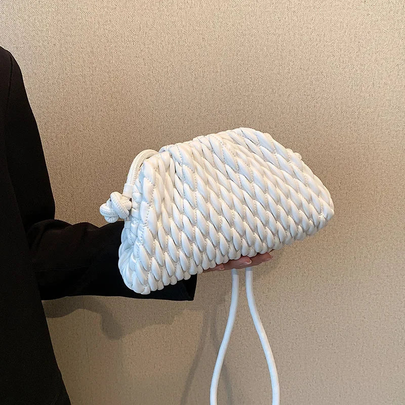 Nellie | Elegante borsa a tracolla a tracolla in pelle mini tinta unita