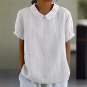 Bea | Comoda camicetta in lino e cotone