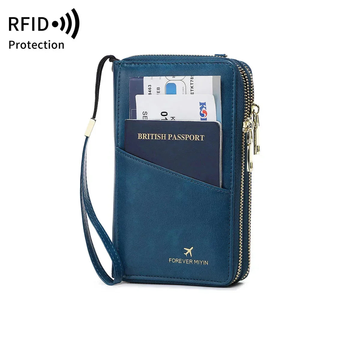 Dalia | Portafoglio porta passaporto sicuro e organizzato con blocco RFID