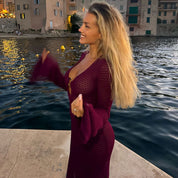 Elegante Abito Slim in Maglia Estiva Parilia